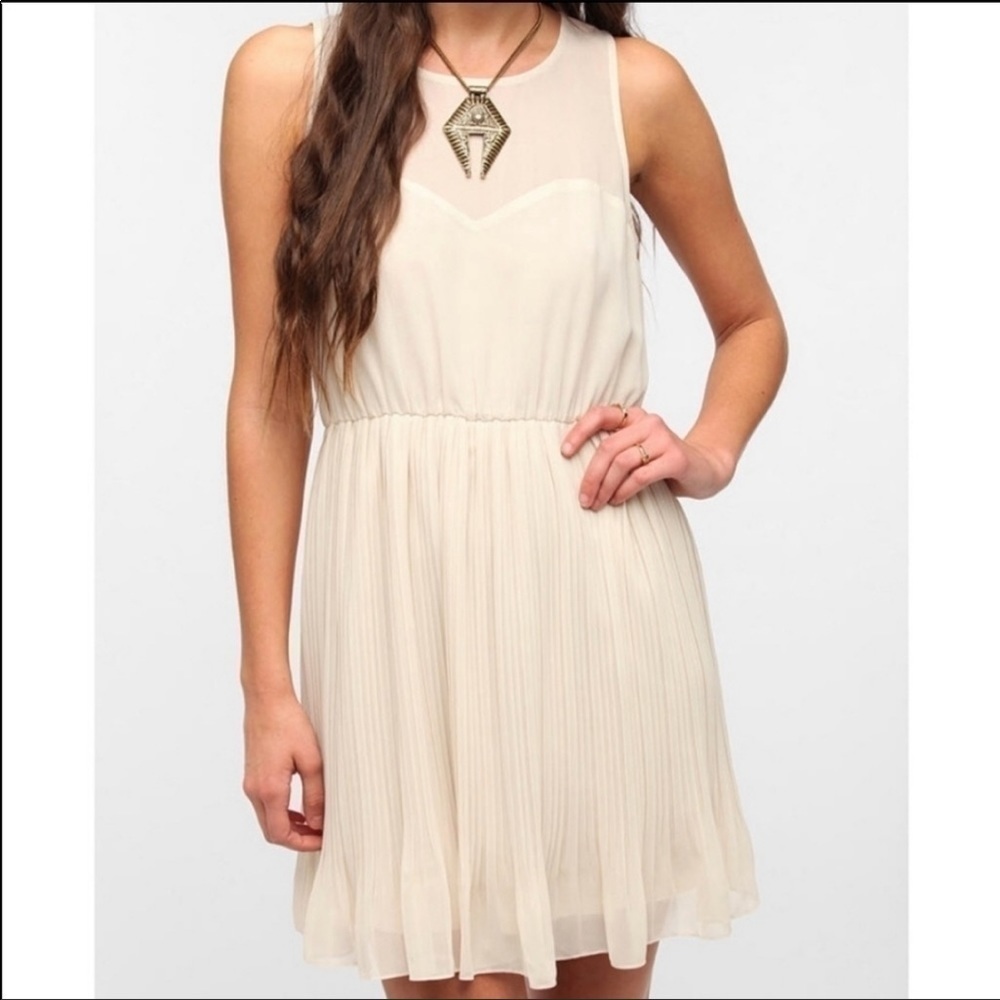 Urban Outfitters Pins and Needles chiffon pleated dress